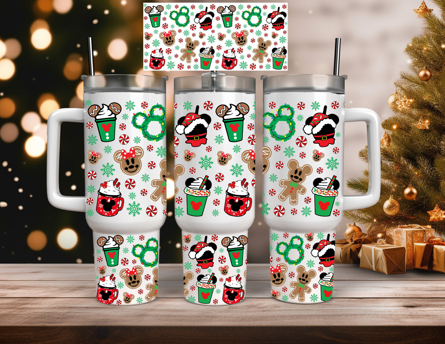 Mouse Christmas Treats 40 Oz Tumblers