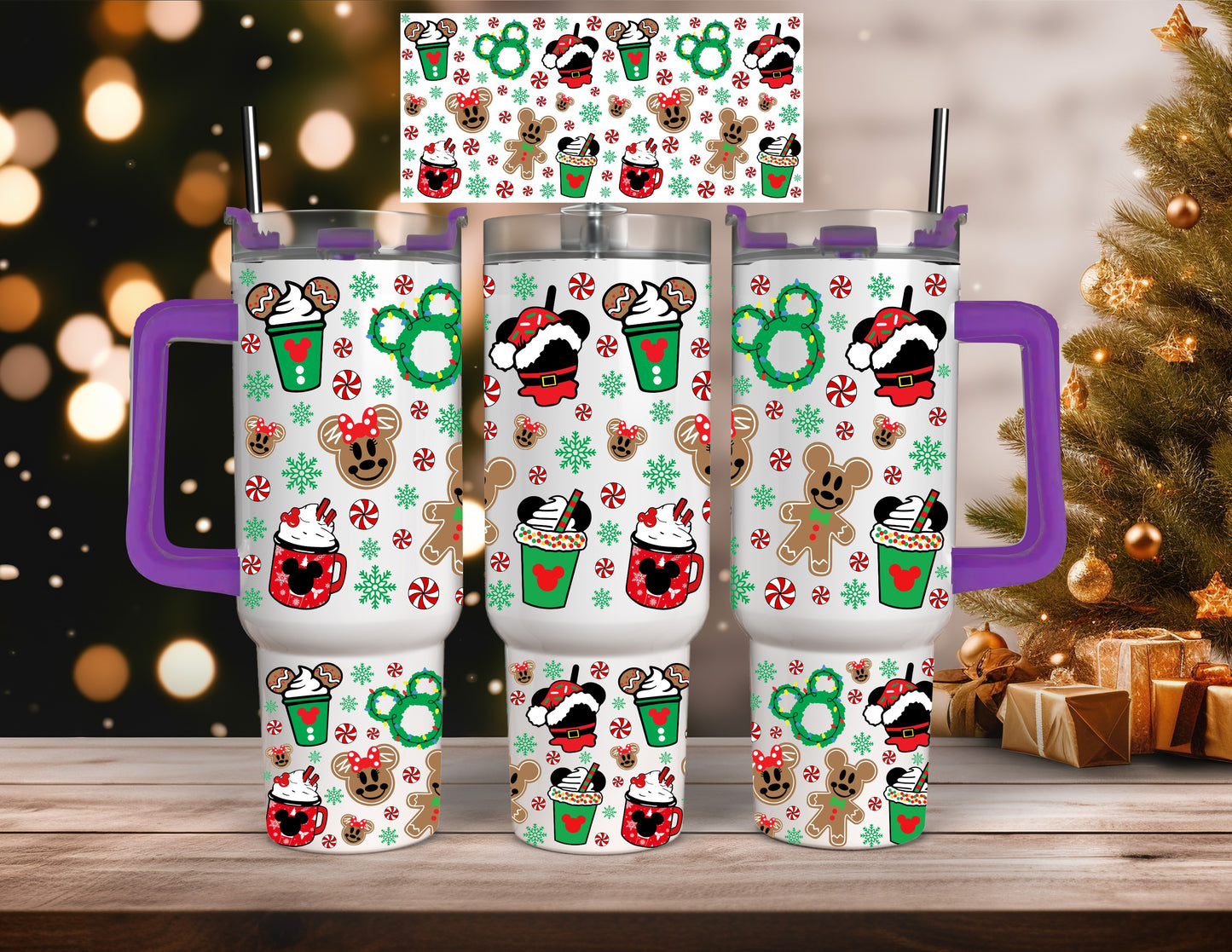 Mouse Christmas Treats 40 Oz Tumblers