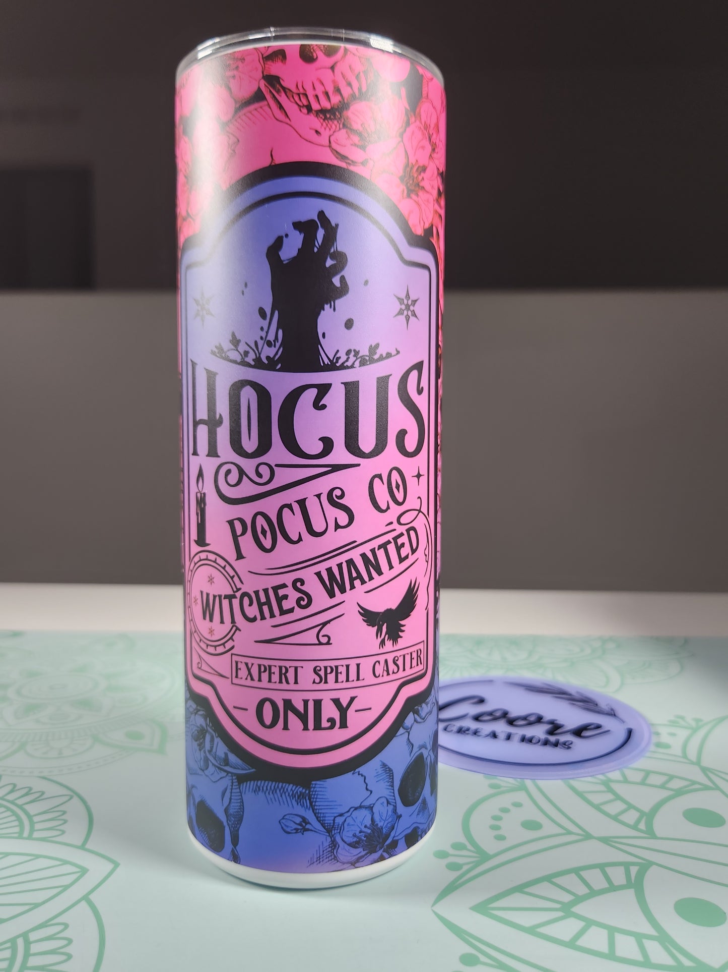 Hocus Pocus Glow in the Dark Halloween Tumblers