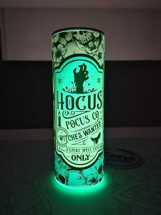 Hocus Pocus Glow in the Dark Halloween Tumblers