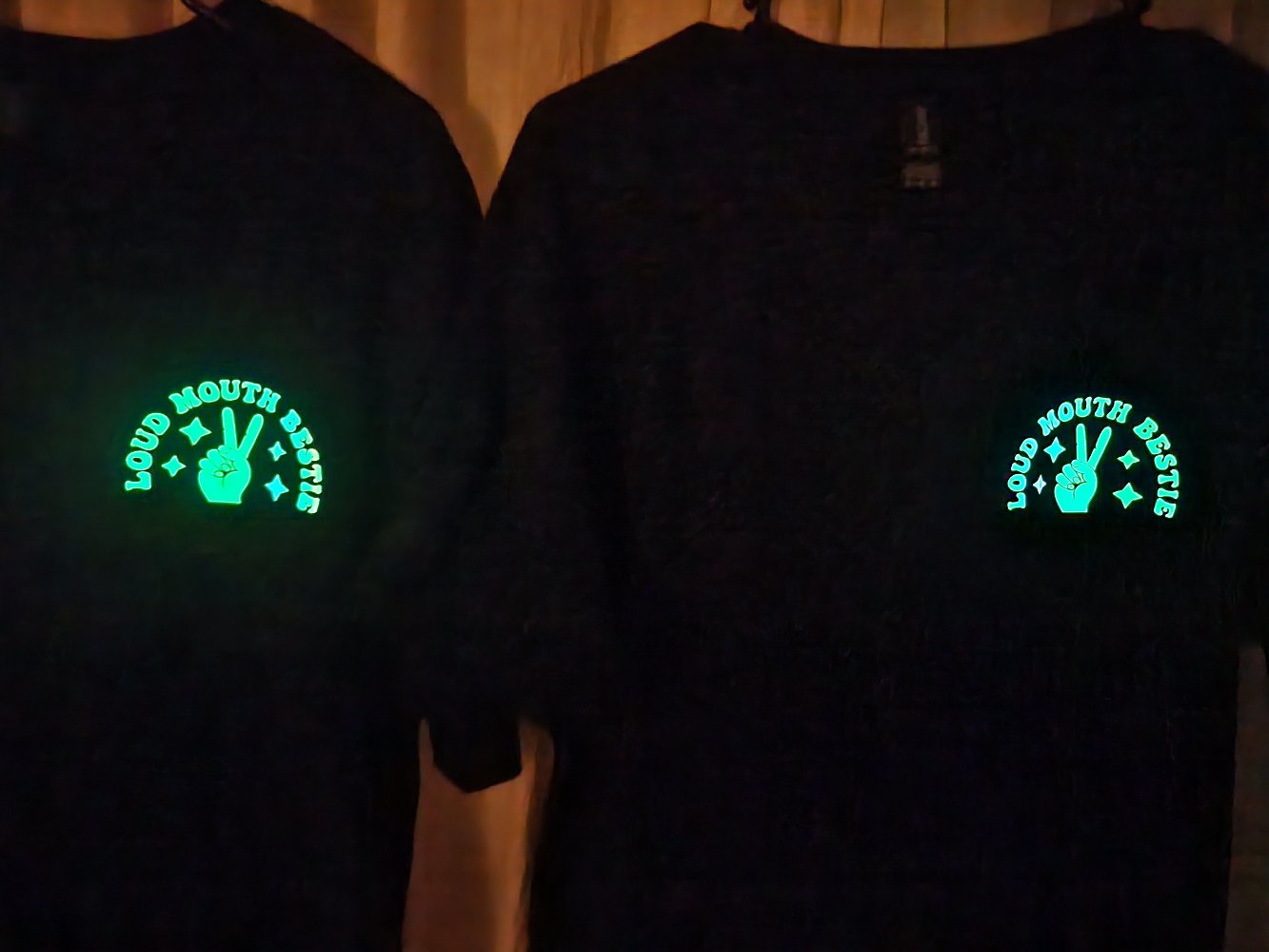 Glow in the dark Loud mouth Shirts - Customizable