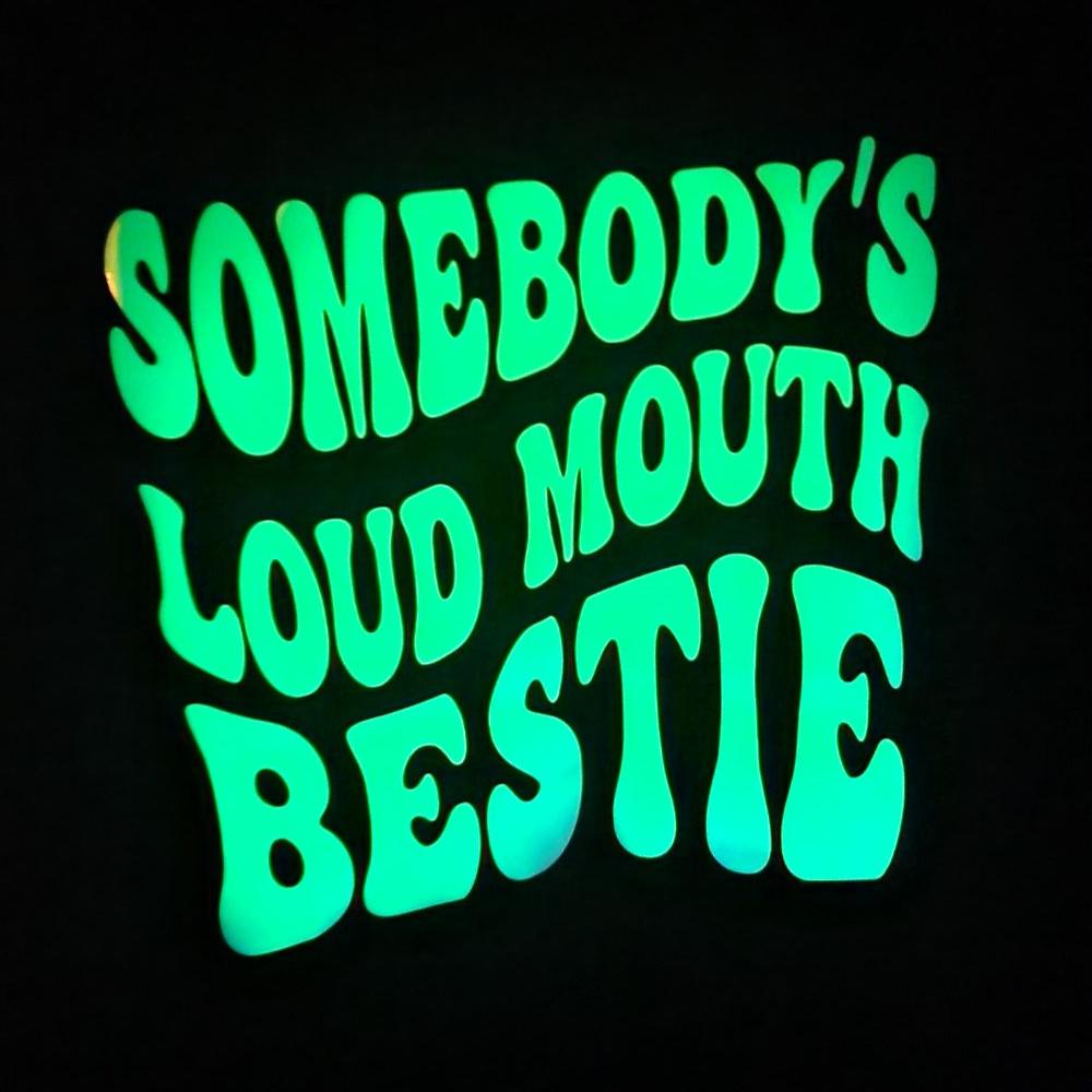 Glow in the dark Loud mouth Shirts - Customizable