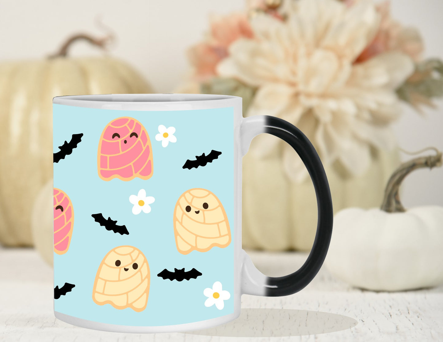 Magic Mug - Ghost Concha Color Changing Halloween Mugs 15 oz