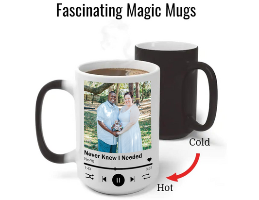 Magic Mug - 15 oz Color Changing Heat Sensitive Mugs