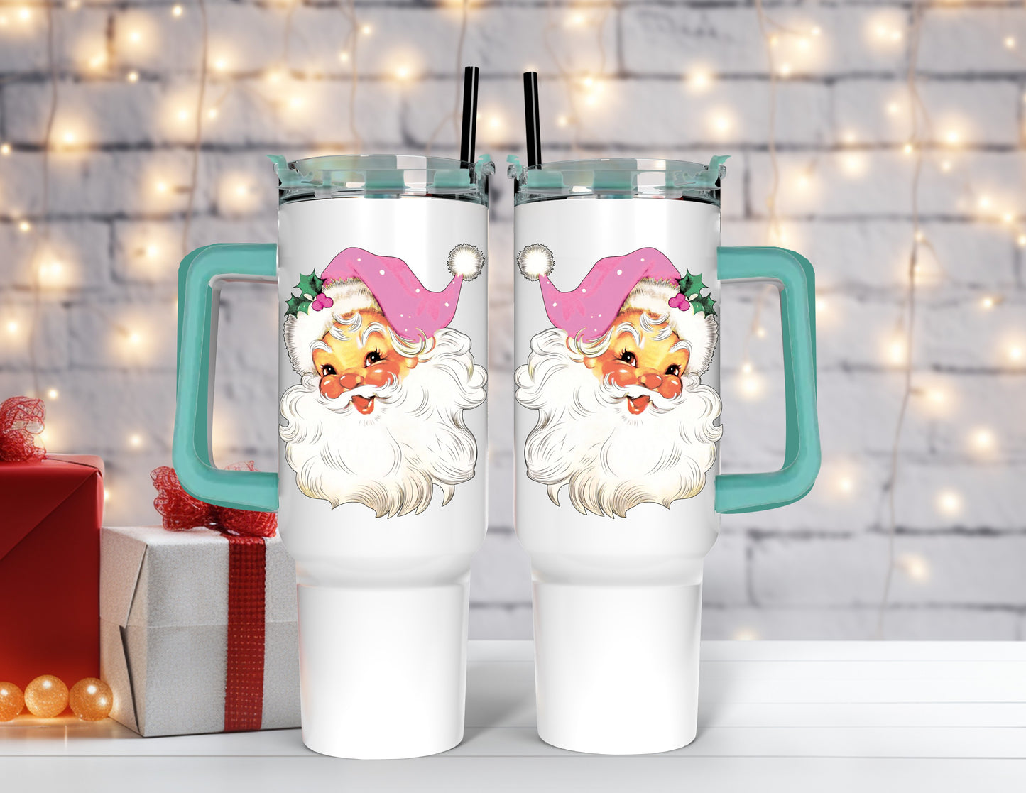 Vintage Santa 40 Oz Tumblers