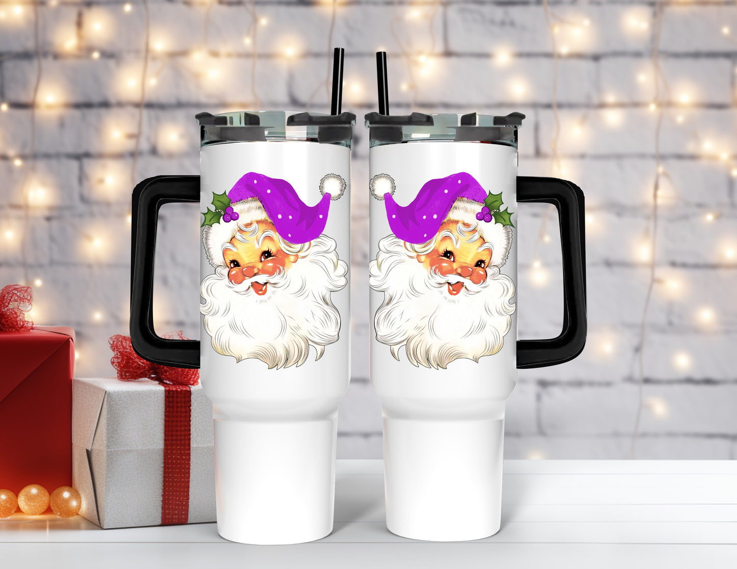 Vintage Santa 40 Oz Tumblers