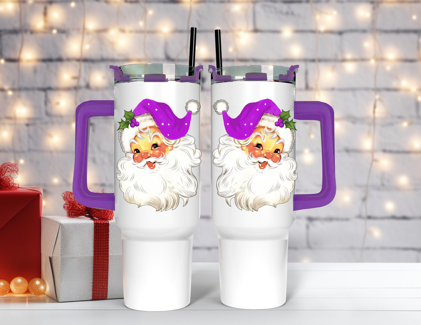 Vintage Santa 40 Oz Tumblers