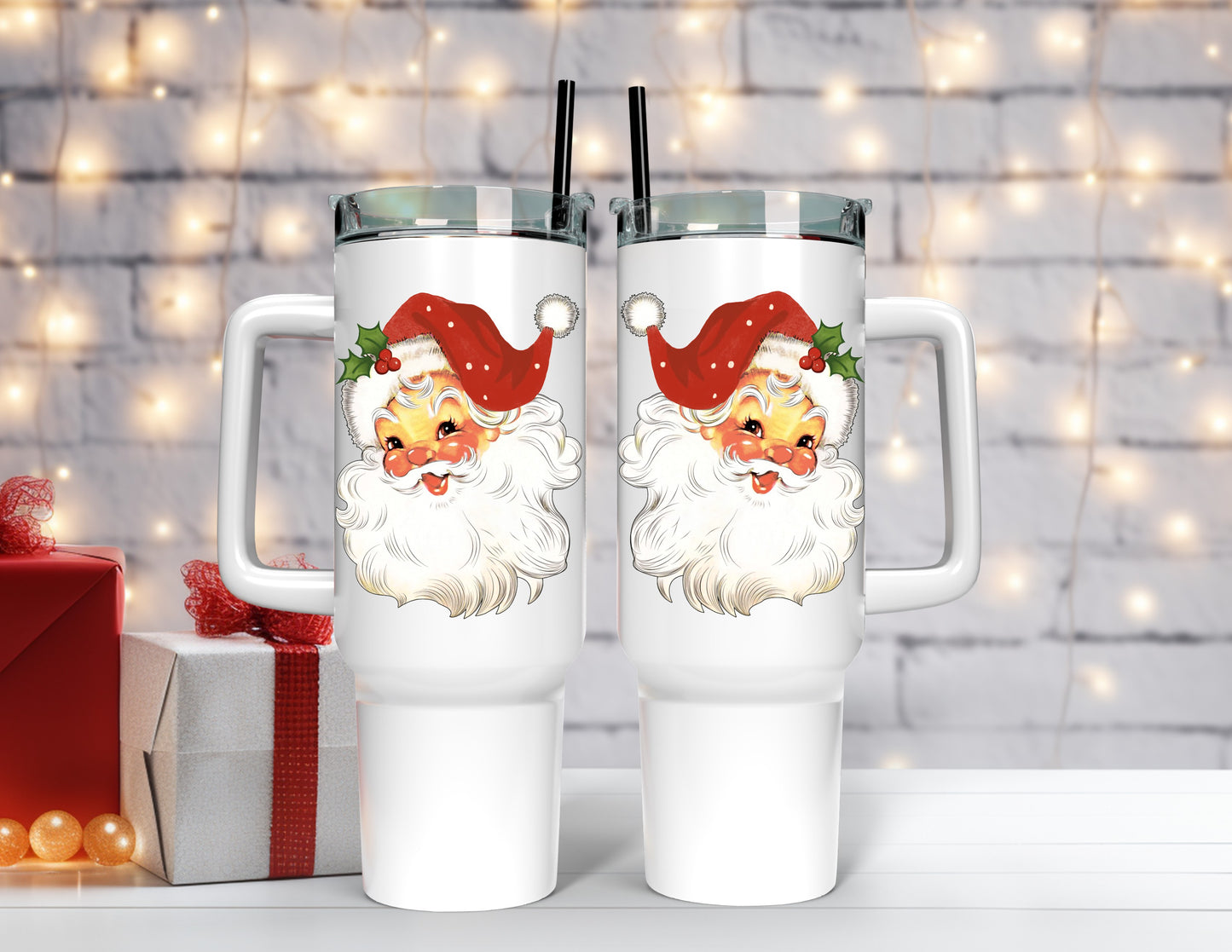 Vintage Santa 40 Oz Tumblers