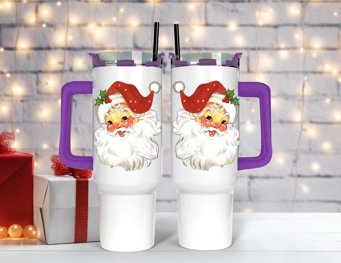 Vintage Santa 40 Oz Tumblers