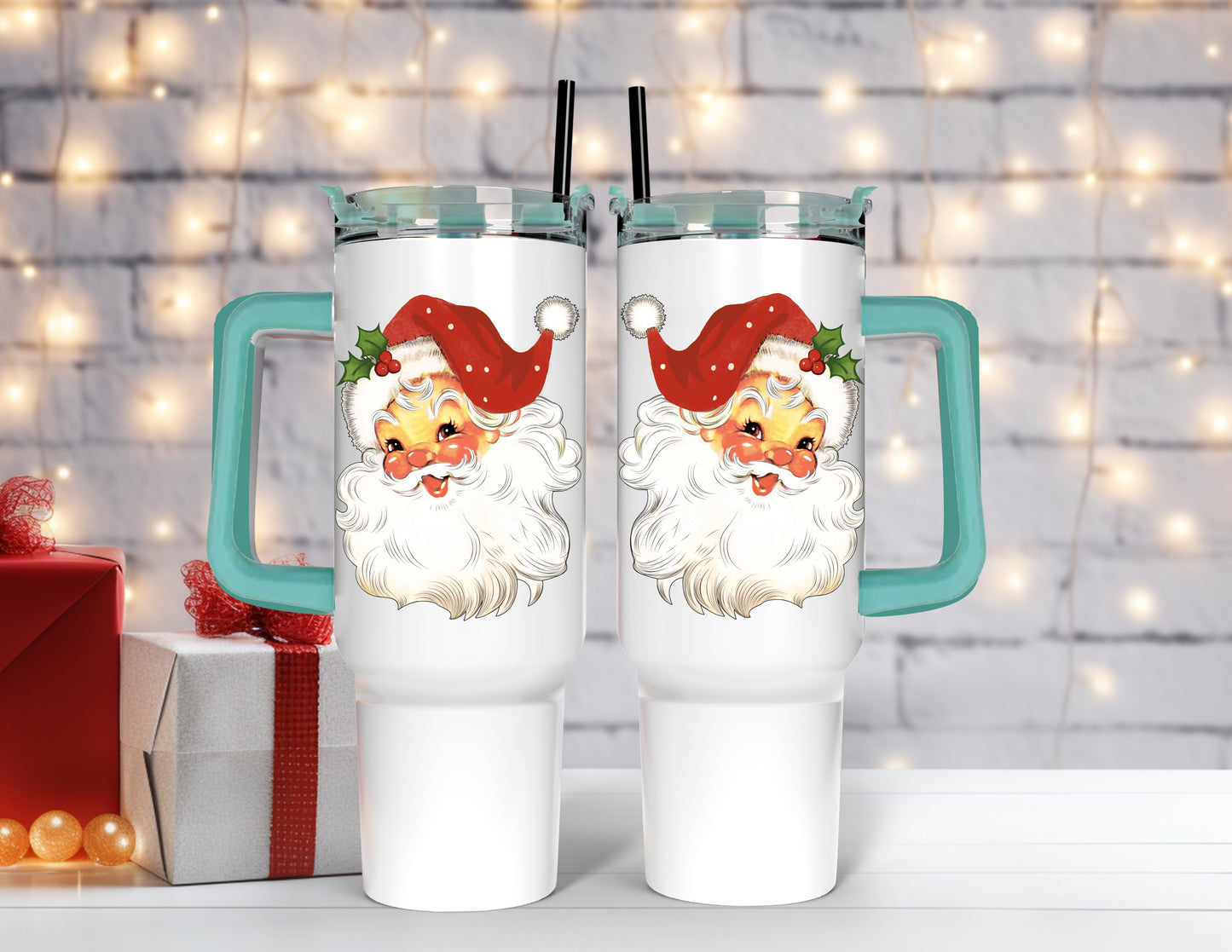 Vintage Santa 40 Oz Tumblers