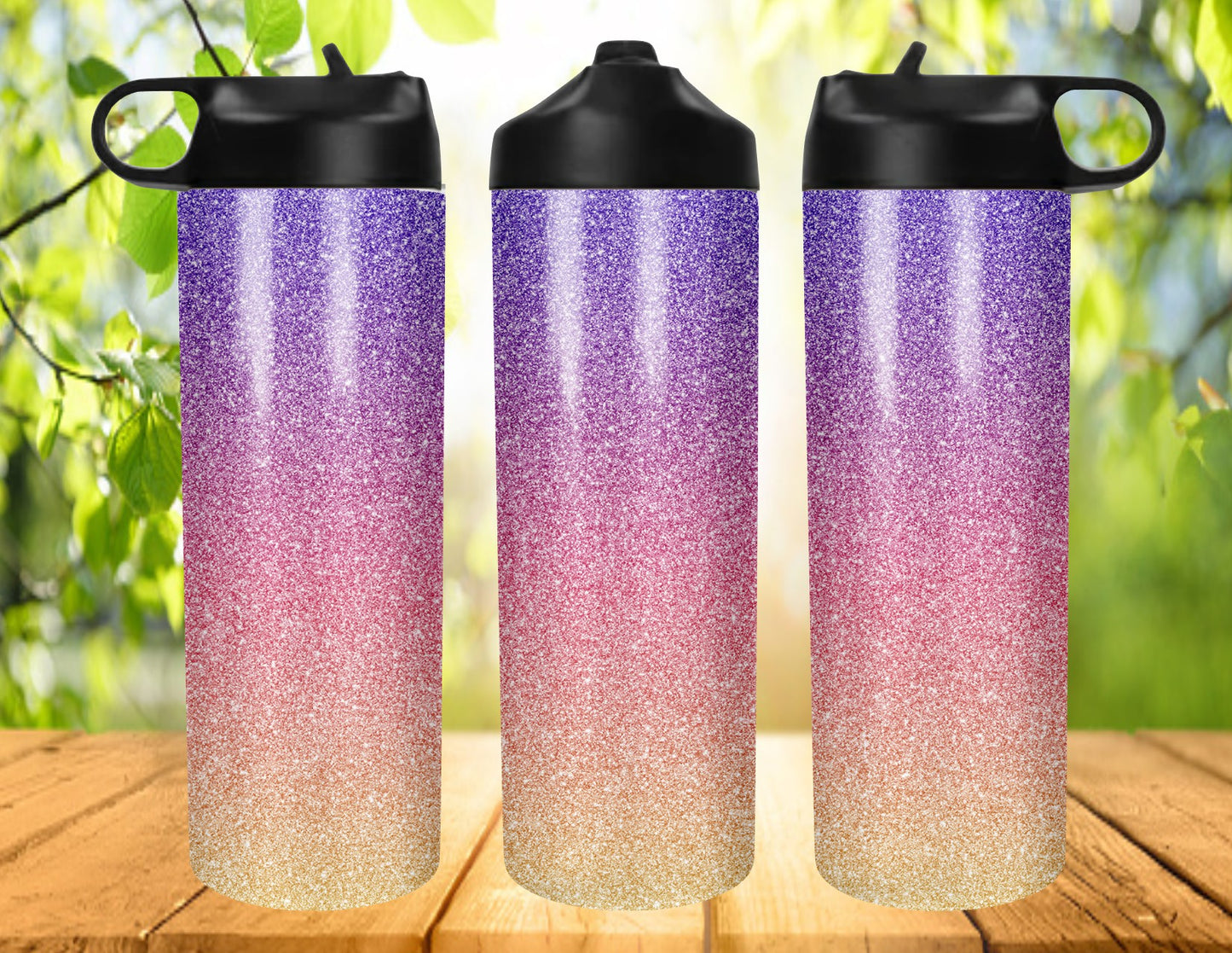 Glitter Ombre Design Tumbler