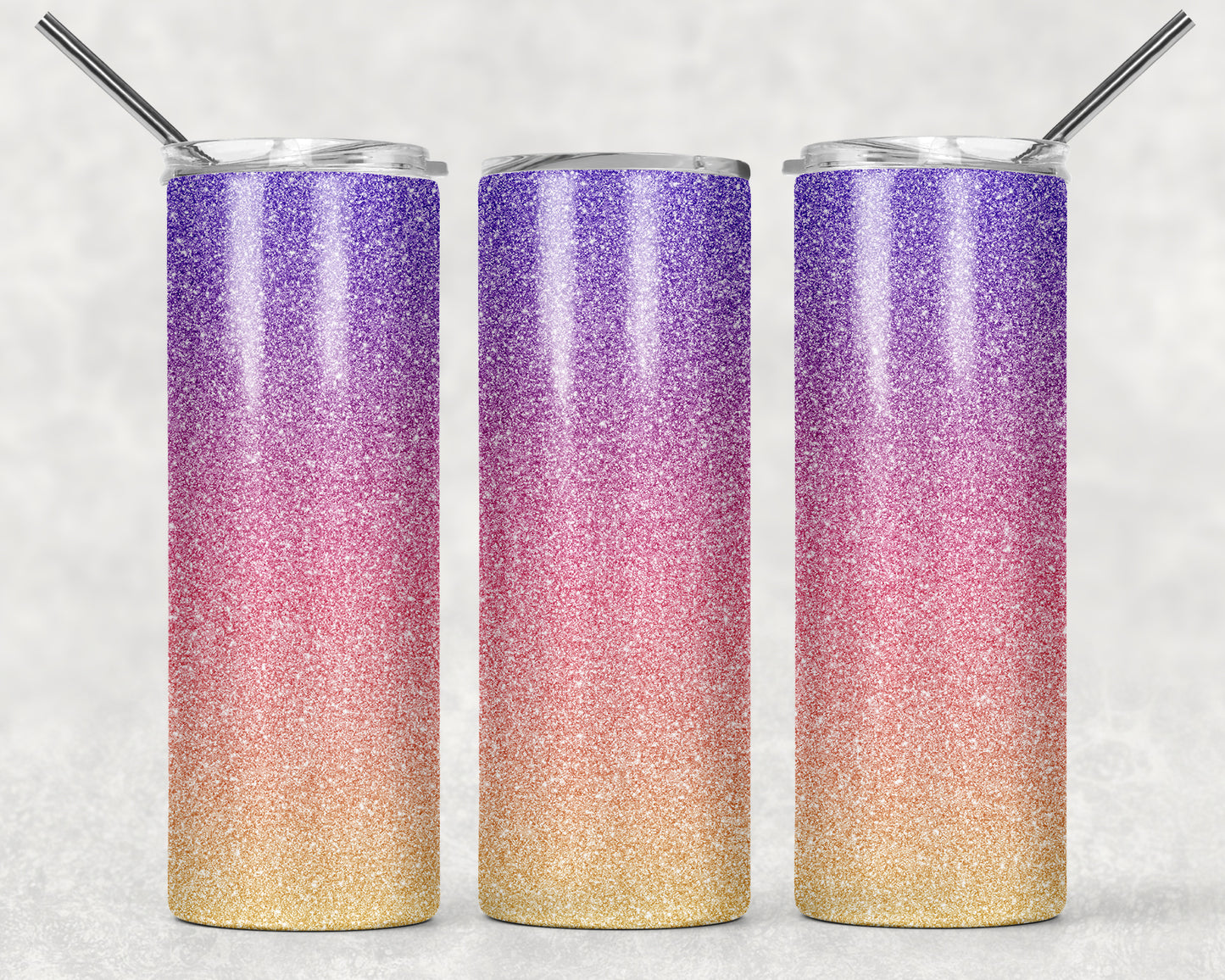 Glitter Ombre Design Tumbler