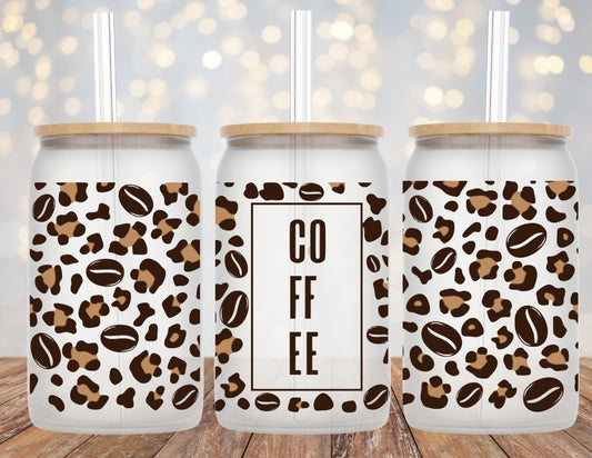 Coffee Frosted Glass Can