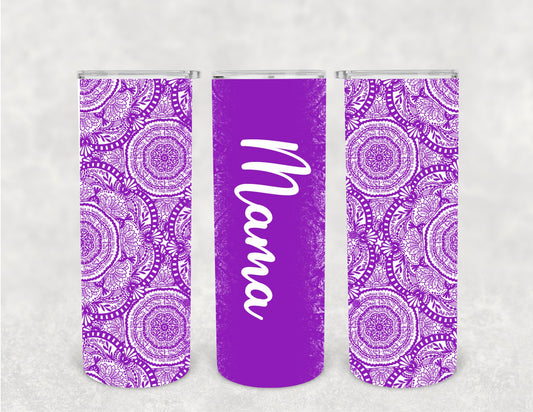 Mandala (with hidden cuss words) Customizable Tumbler