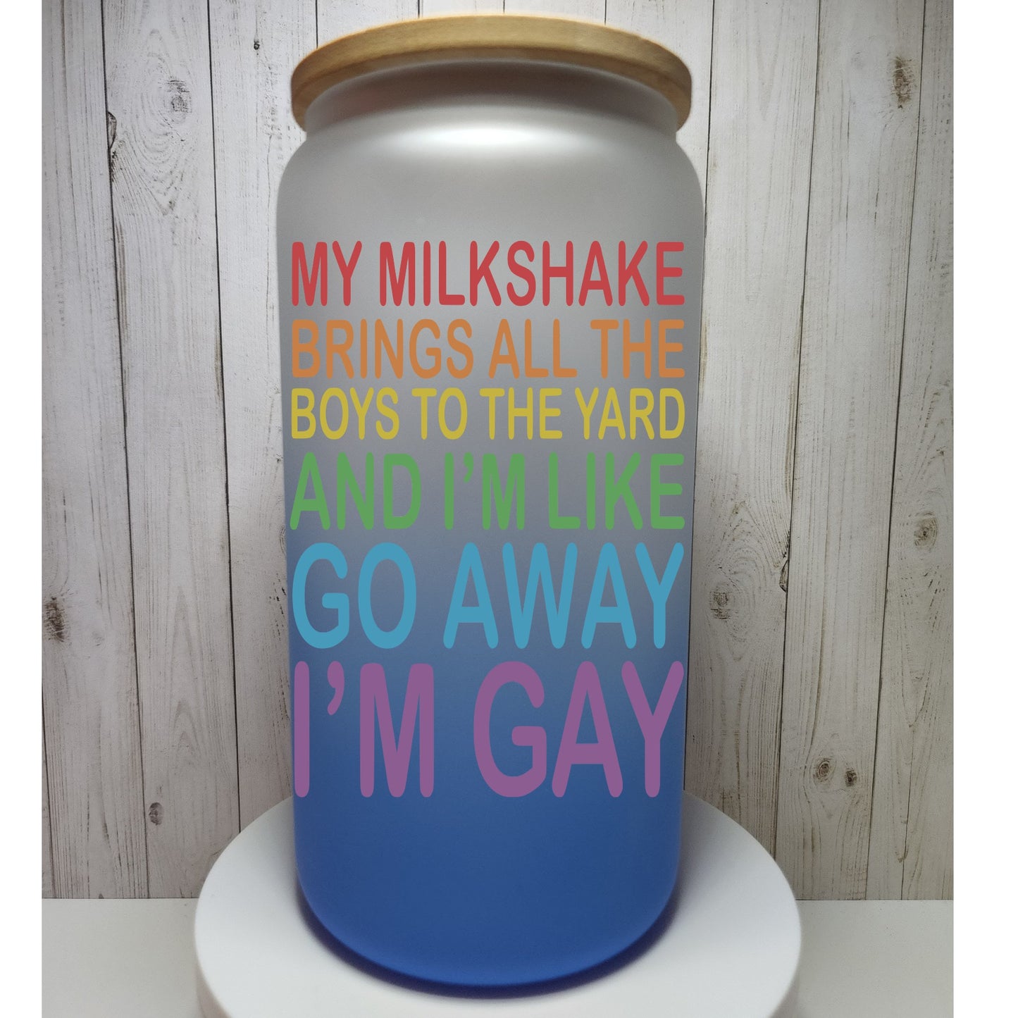 Pride Ombre Glass Cans