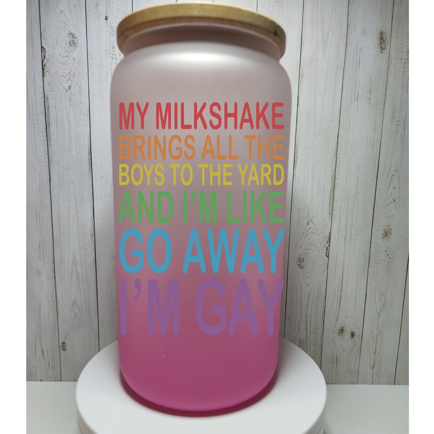 Pride Ombre Glass Cans